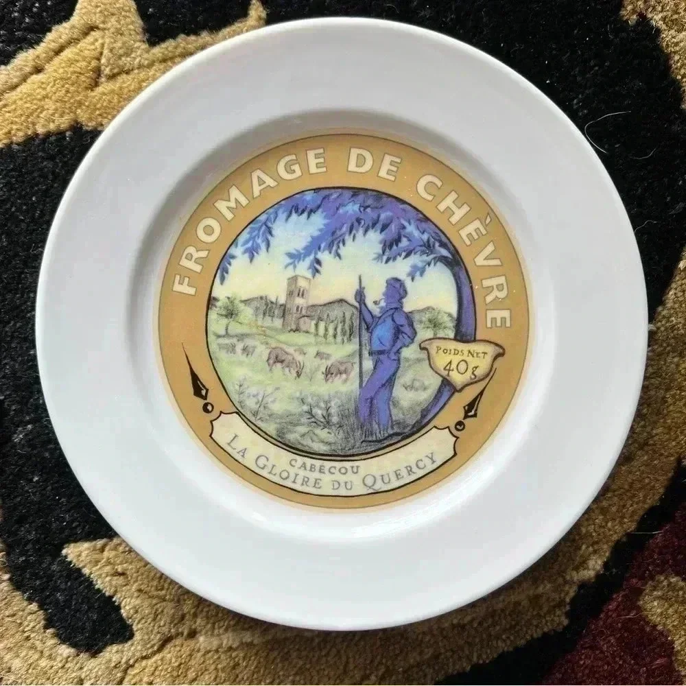 Restoration Hardware 2002 Set of 4 Cheese Salad Luncheon Dessert Plates
